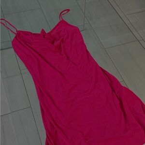 Vibrant Pink Slip Dress